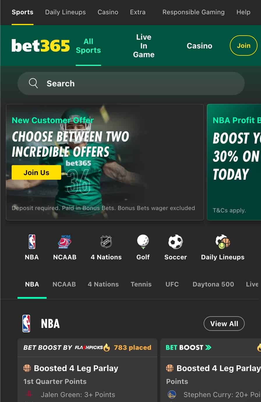 Updated Bet365 bonus code offer of $100 in bonus bets.